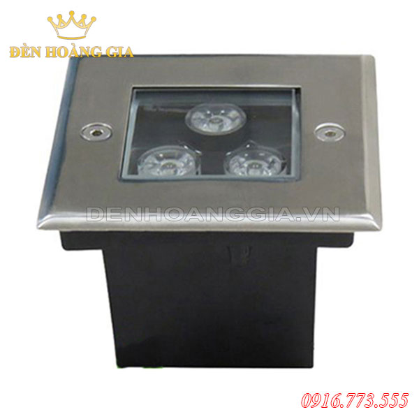 Đèn led âm đất 3w vuông