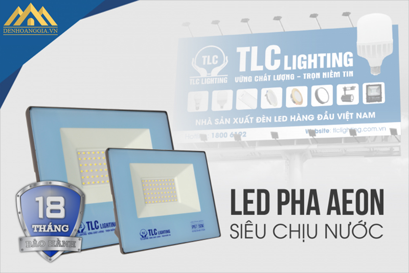 Đèn led pha Aeon siêu chịu nước