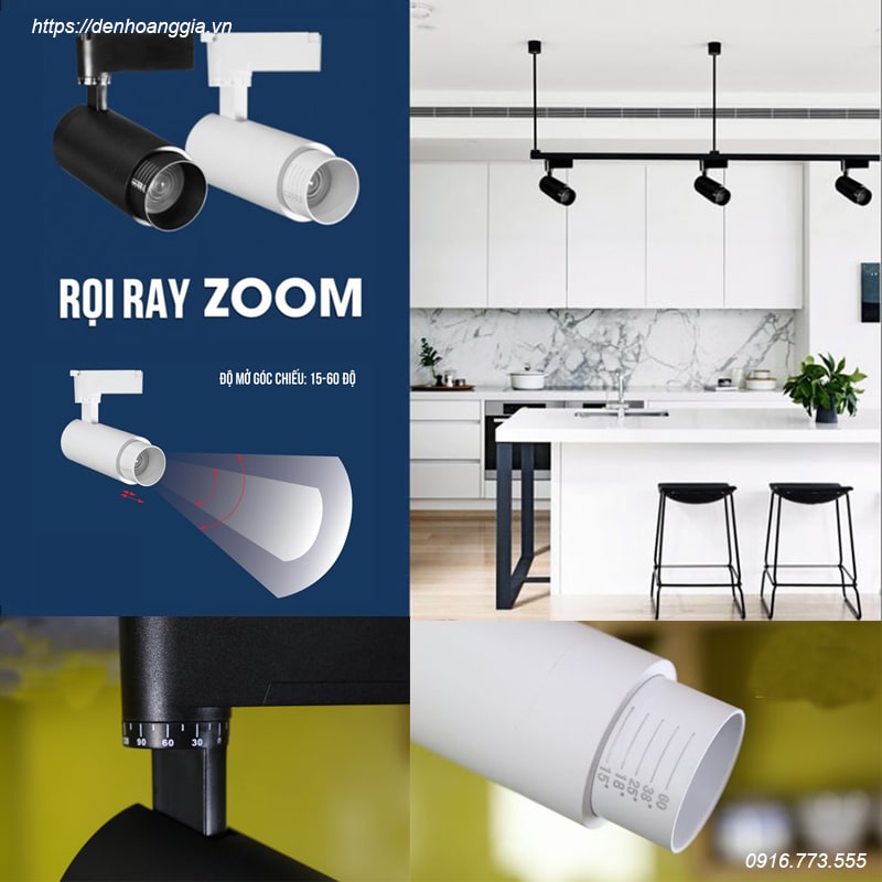 Đèn led rọi ray Zoom