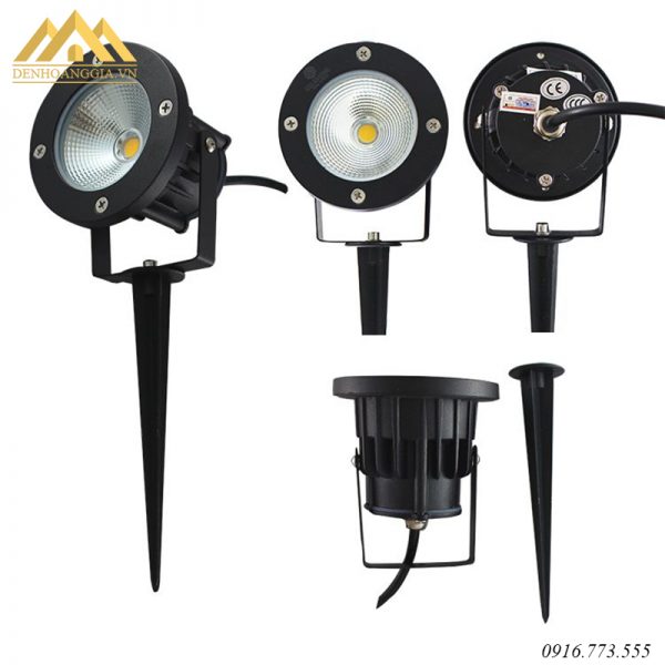 Đèn rọi cây cảnh có chân cắm cỏ tiện lợi