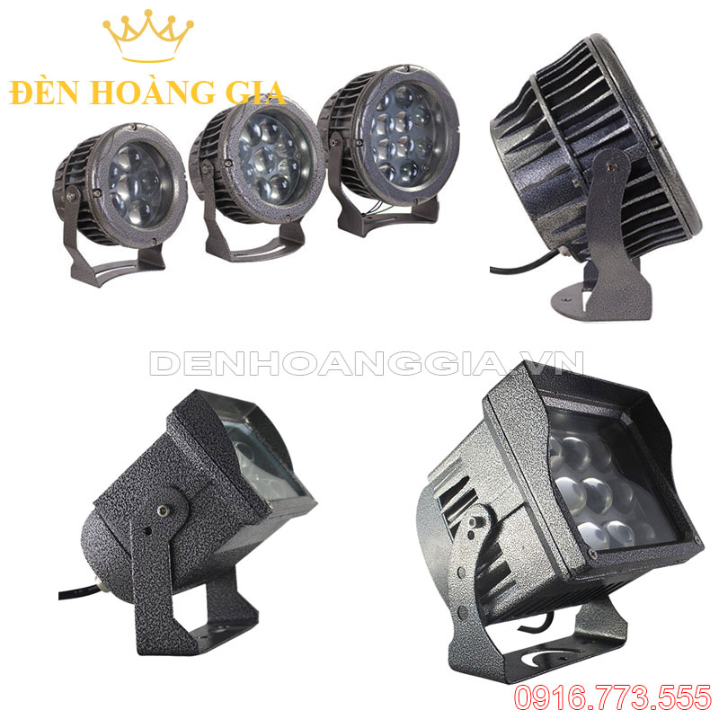 Có thể lựa chọn mẫu đèn led rọi cột tròn hoặc vuông - Đèn led rọi cột tròn được dùng phổ biến hơn