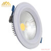 Đèn led âm trần Nano COB Plast 7w viền trắng