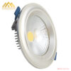 Đèn led âm trần Nano COB Platinum 7w viền bạch kim