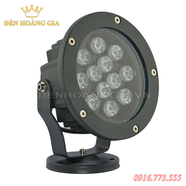 Đèn led chiếu cây hắt tường ngoài trời 12w