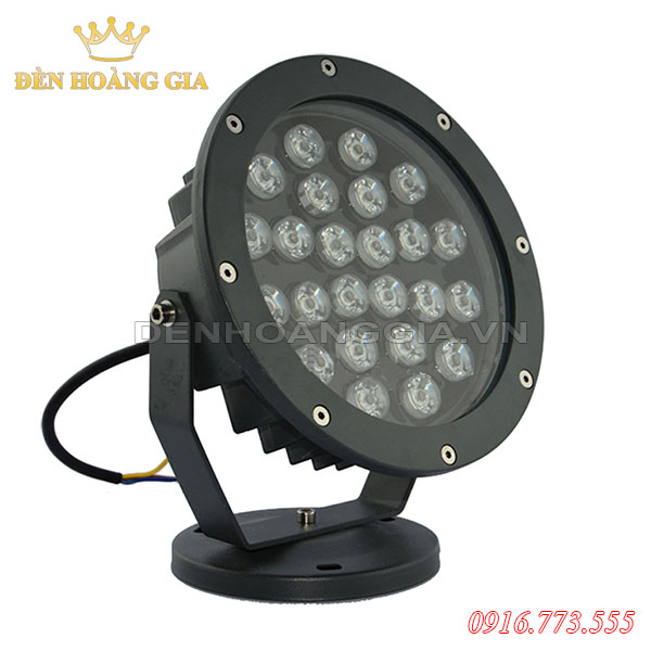 Đèn led chiếu cây hắt tường ngoài trời 24w