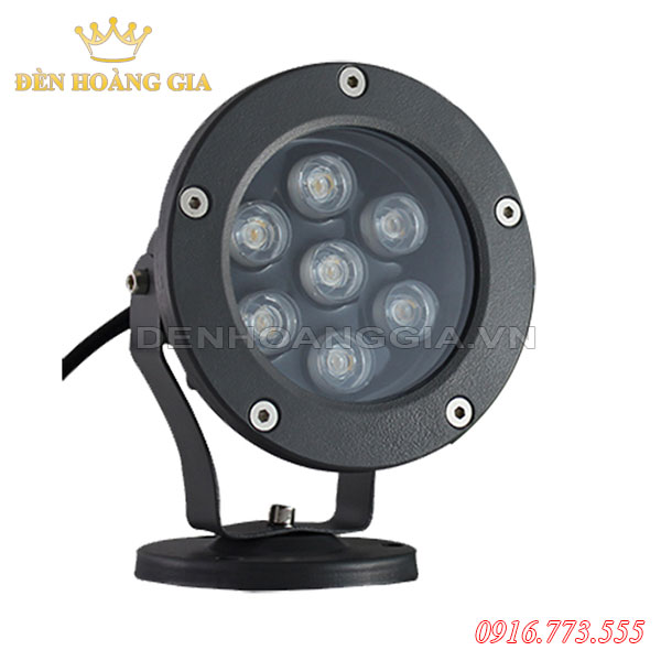 Đèn led chiếu cây hắt tường ngoài trời 7w