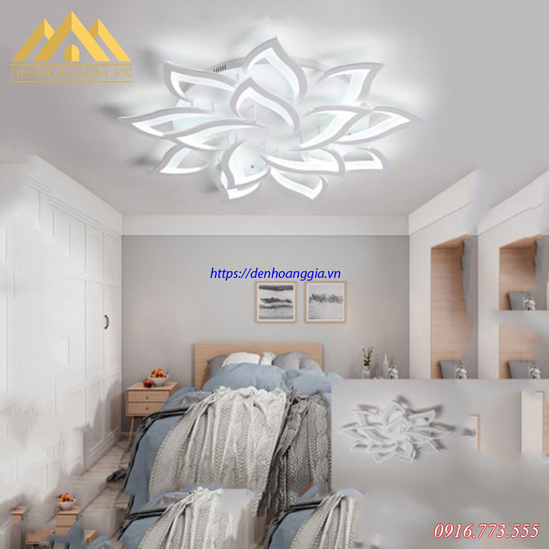 Đèn mâm Led mica 3 màu HGA-TT26
