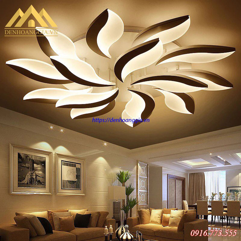 Đèn mâm Led mica 3 màu HGA-TT7