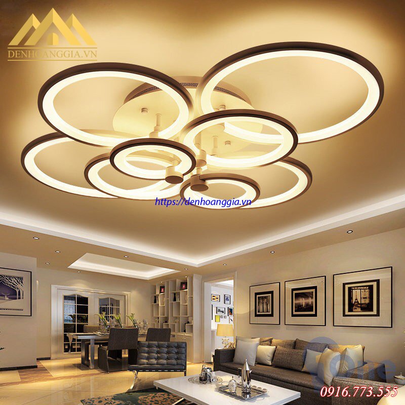 Đèn mâm led mica 3 màu Rolux TT4