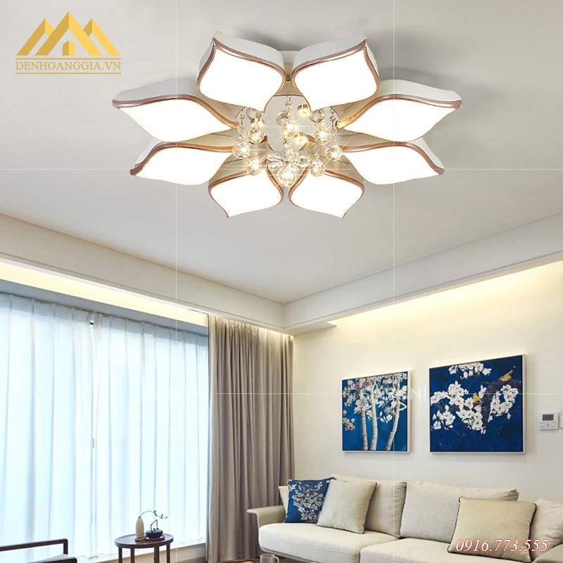 Đèn mâm Led mica 3 màu HGA-A1