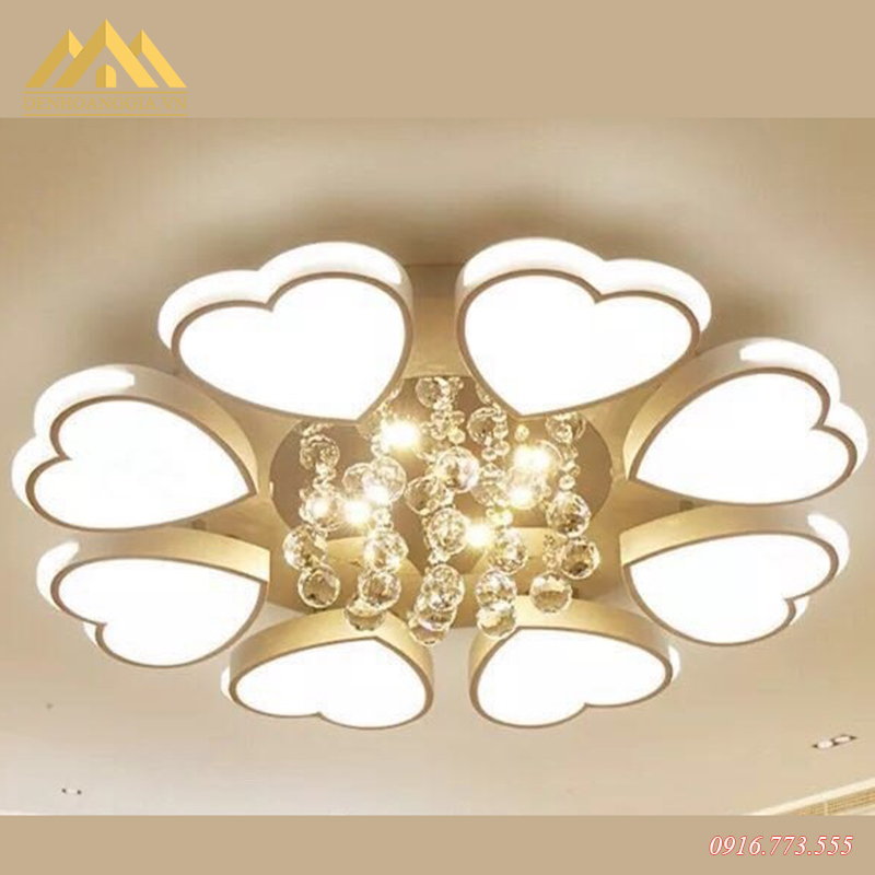 Đèn mâm Led mica 3 màu HGA-A3