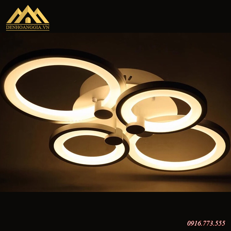 Đèn mâm Led mica 3 màu HGA-V4