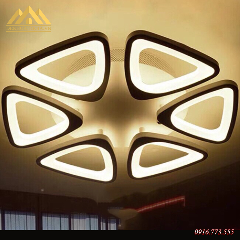 Đèn mâm Led mica 3 màu HGA-V8