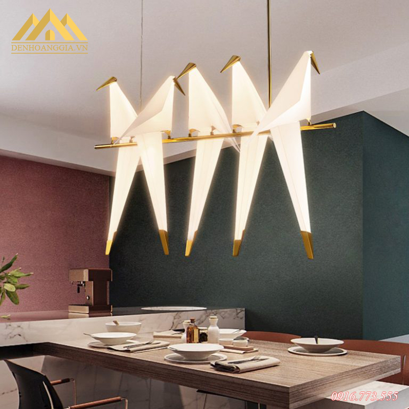 Đèn thả trần 5 con chim Rolux-THĐ012