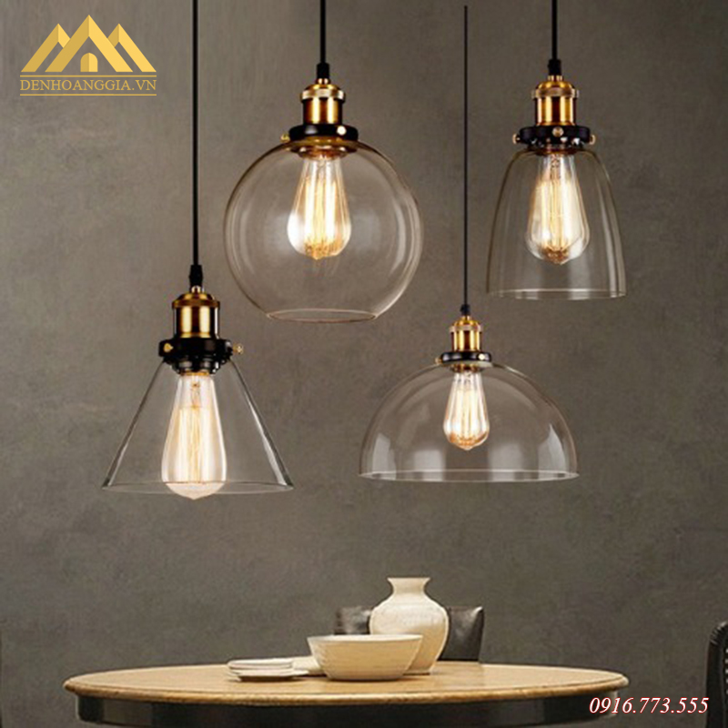 Đèn thả trần chao thủy tinh DHG-DTH044