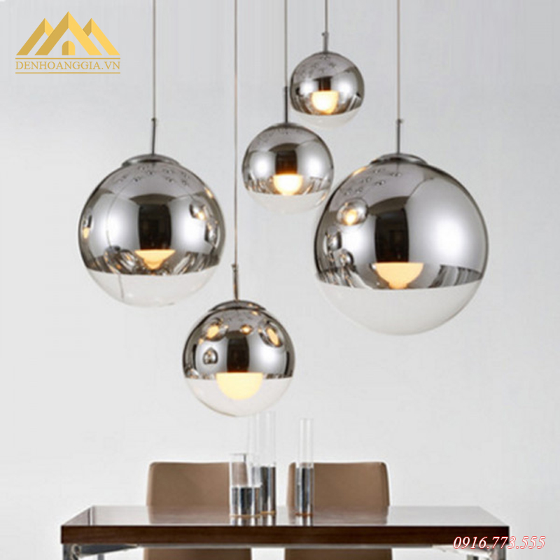 Đèn thả trần chao thủy tinh Rolux-TH091