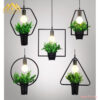 Đèn thả trần hình chậu cây DHG-DTHMC001