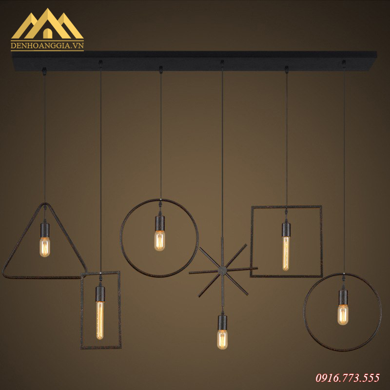 Đèn thả trần hình học Rolux-TH036-MC