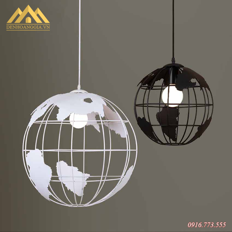 Đèn thả trần hình quả địa cầu Rolux-TH095