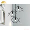 Đèn thả trần nghệ thuật hình cá DHG-DTH4130-MC