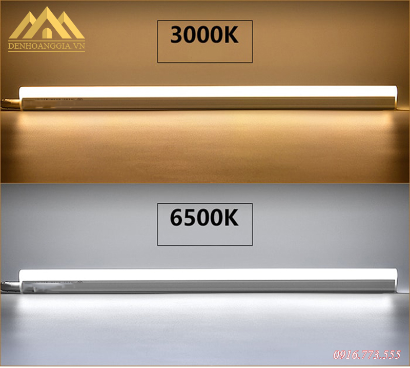 Đèn tuýp led chỉ có hai màu ánh sáng trắng hoặc vàng Đèn tuýp led chỉ có hai màu ánh sáng trắng hoặc vàng