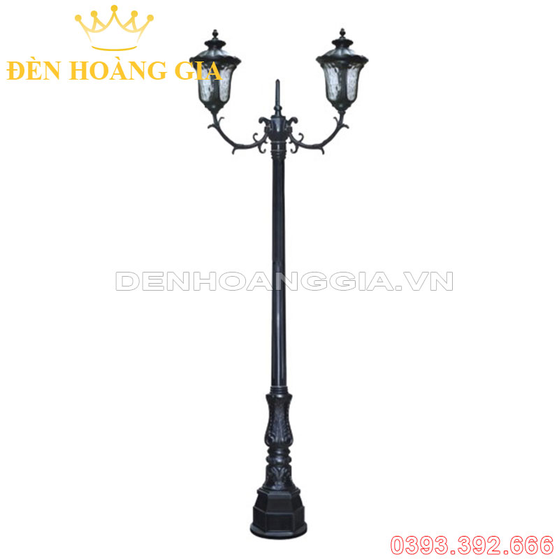 Đèn led trụ sân vườn cao 2 bóng Rolux-TSV0028