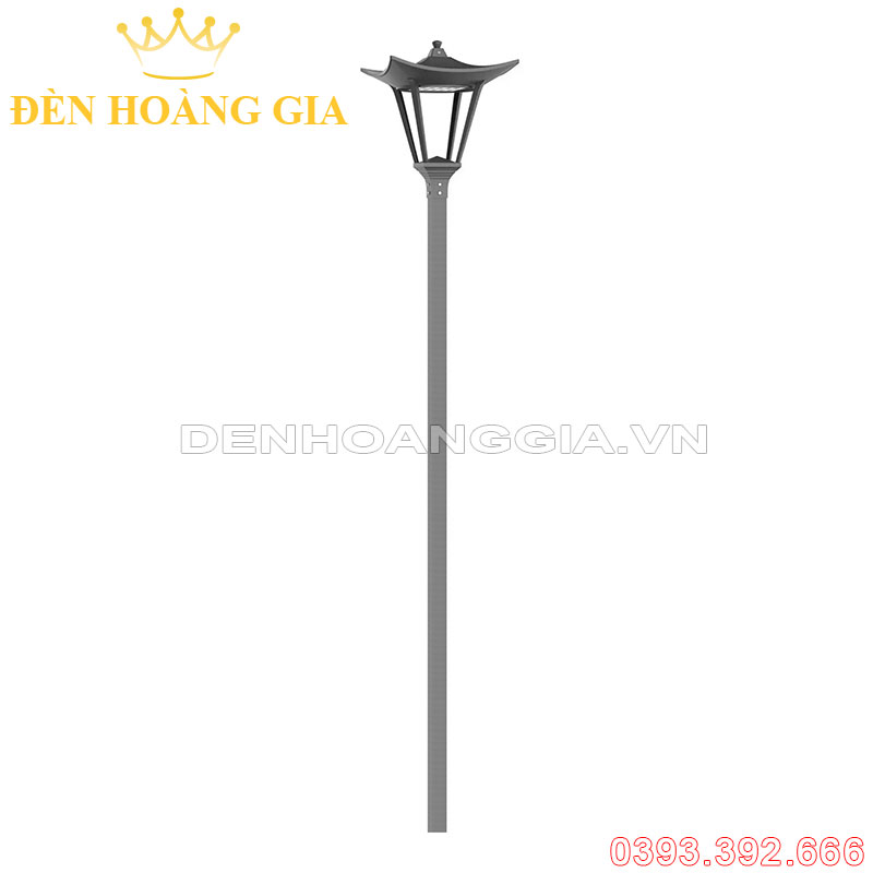 Đèn led trụ sân vườn cao 1 bóng Rolux-TSV58