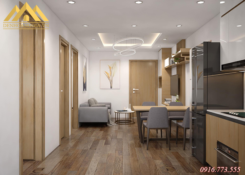 Thiết kế đèn led âm trần ở phòng khách kết hợp với đèn led thả trần trang trí Thiết kế đèn led âm trần ở phòng khách kết hợp với đèn led thả trần trang trí