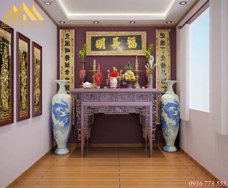Thiết kế hệ thống chiếu sáng đèn led cho không gian phòng thờ Thiết kế hệ thống chiếu sáng đèn led cho không gian phòng thờ