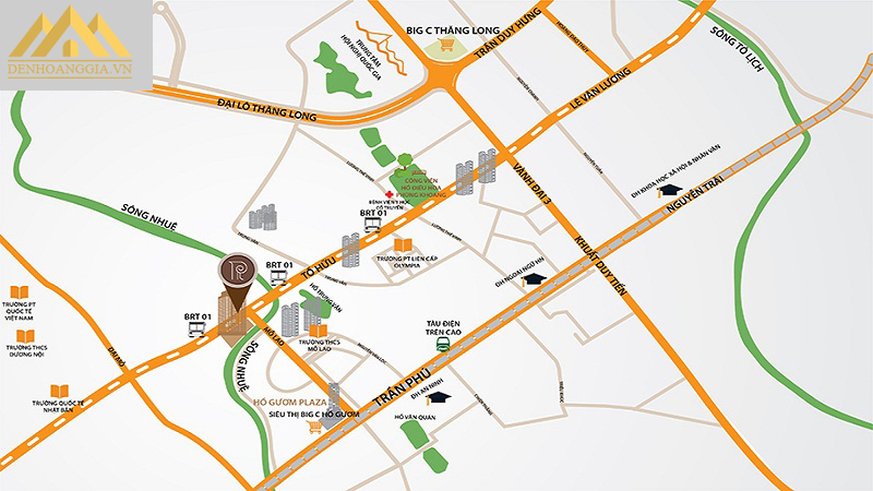 Vị trí dự án KĐT Roman Plaza Tố Hữu