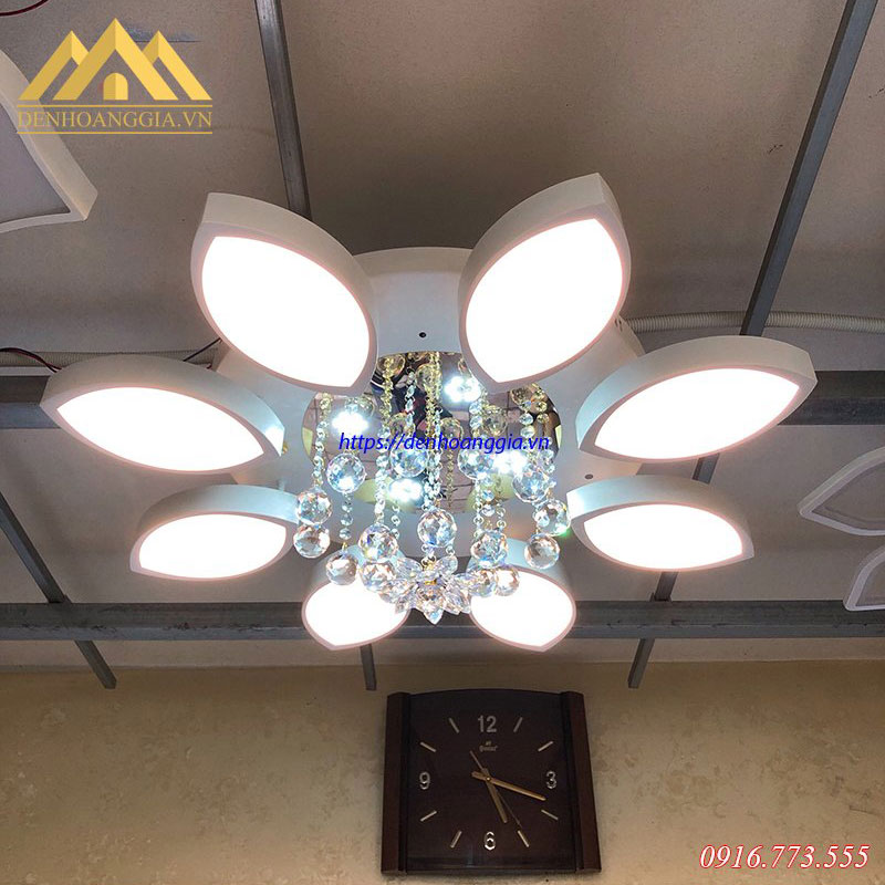 Đèn mâm Led mica 3 màu HGA-A6