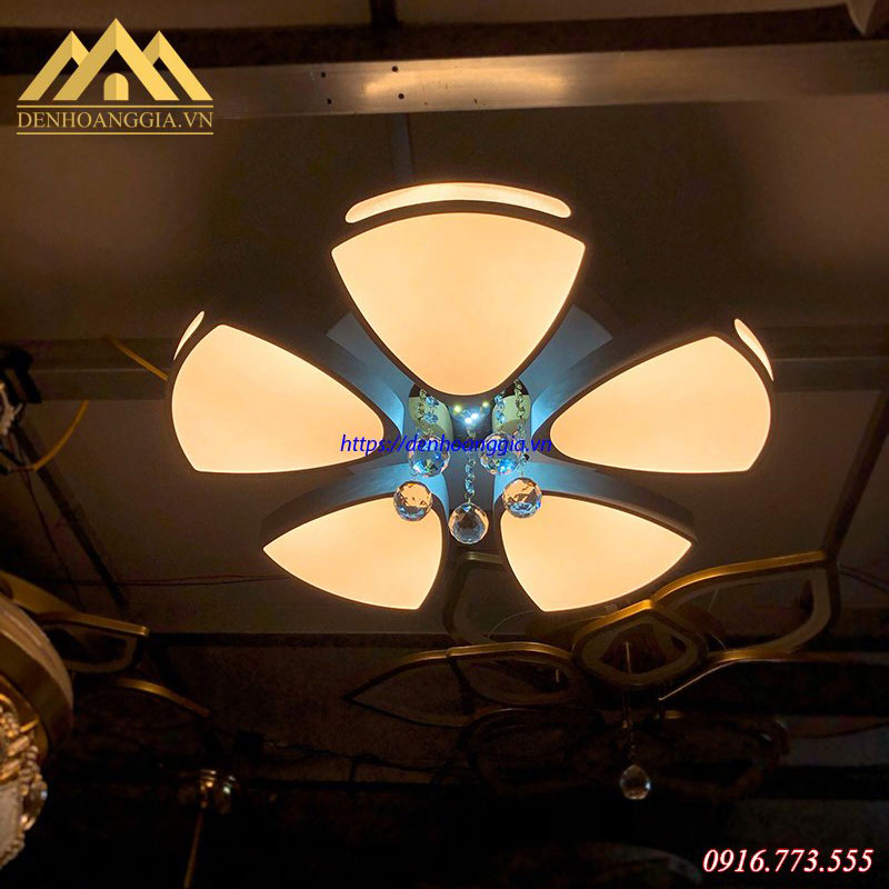 Đèn mâm Led mica 3 màu HGA-B2