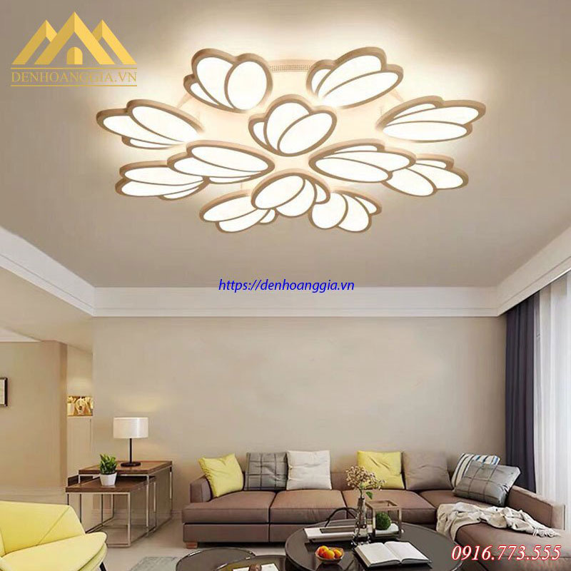 Đèn mâm Led mica 3 màu HGA-TT28