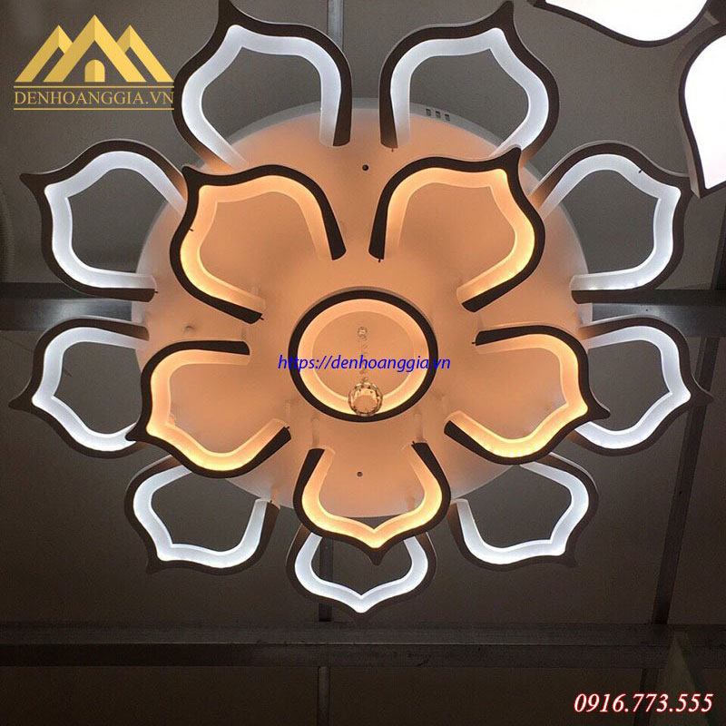 Đèn mâm Led mica 3 màu HGA-TT31