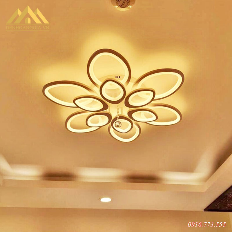 Đèn mâm Led mica 3 màu HGA-TT32