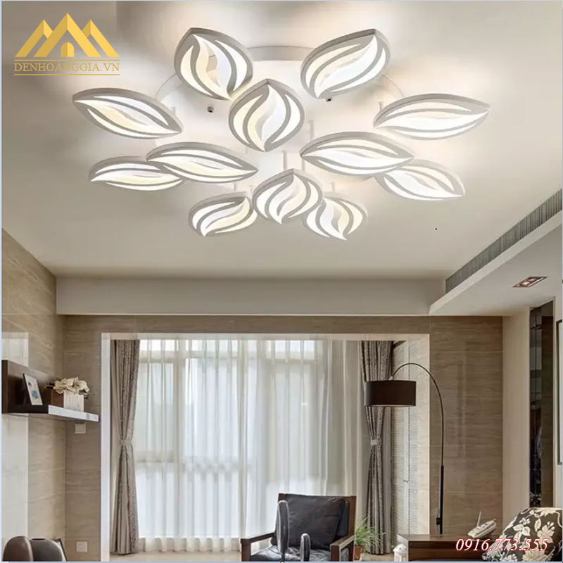 Đèn mâm Led mica 3 màu HGA-TT33