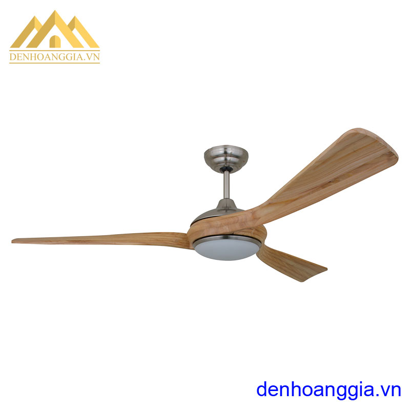 Quạt trần đèn cao cấp Kaiyo IWA-218 3 cánh phiên bản màu vân gỗ