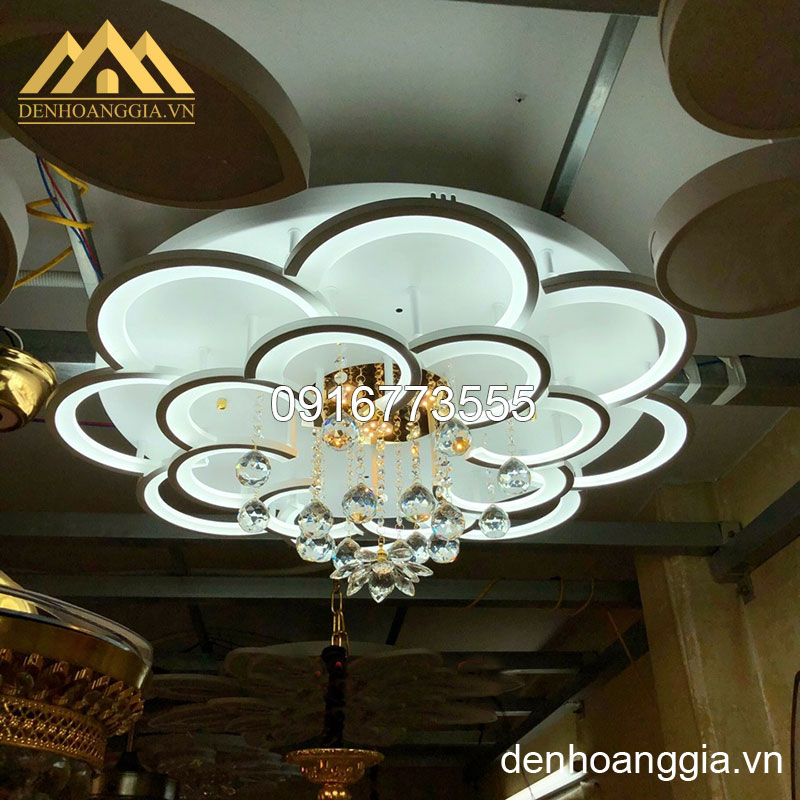 Đèn mâm Led mica 3 màu DHG-MMC41/16