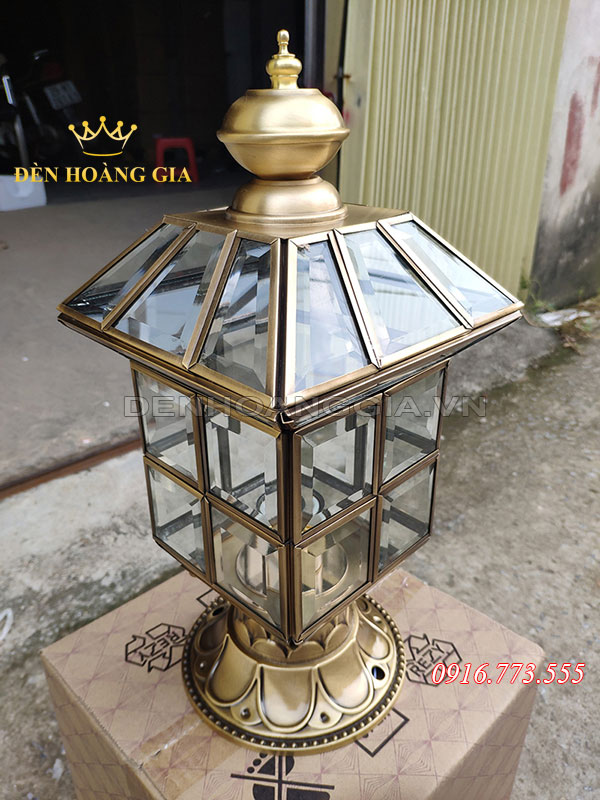 Đèn trụ cổng cổ điển ROLUX-TCD07 bằng đồng