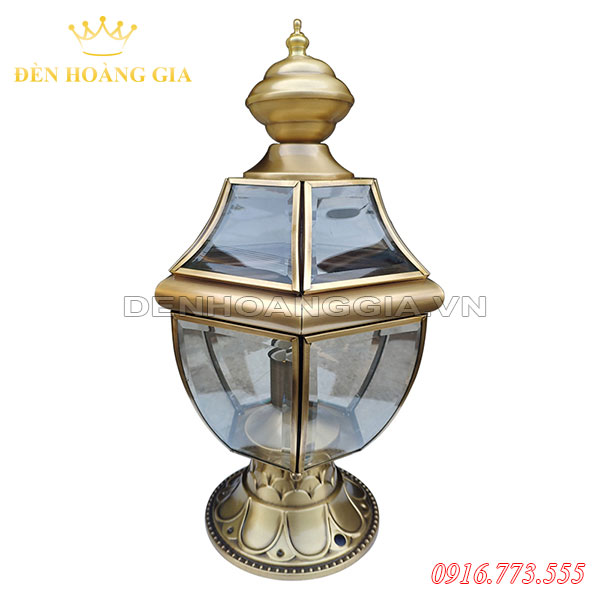 Đèn trụ cổng bằng đồng HGA-TCD08