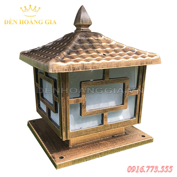 Đèn trụ cổng cổ điển HGA-TCCD05 (Nhôm)