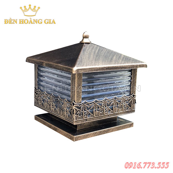 Đèn trụ cổng hàng cây dừa ROLUX-TCGR01 (Sắt)