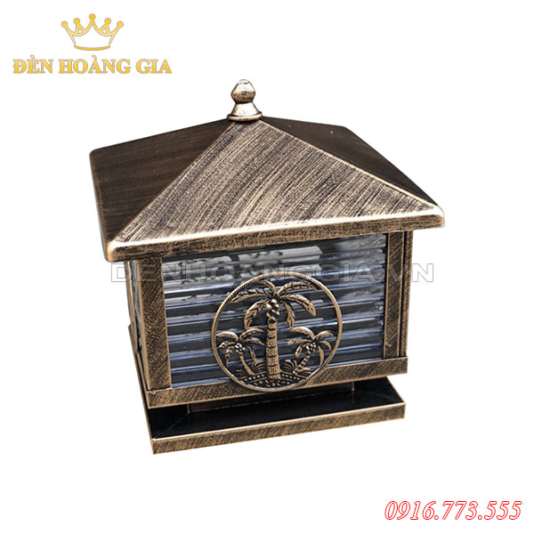 Đèn trụ cổng cây dừa ROLUX-TCGR02 (Sắt)