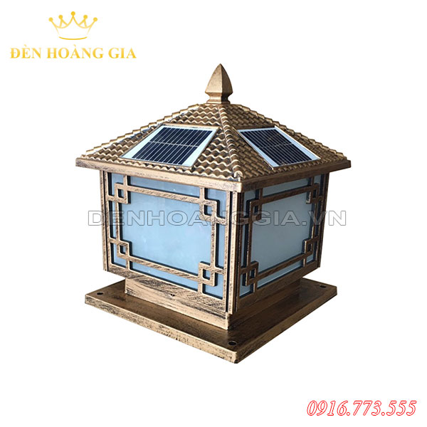 Đèn trụ cổng năng lượng mặt trời ROLUX-TCNL12 (Nhôm)