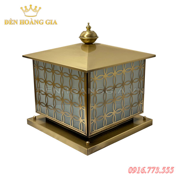 Đèn trụ cổng bằng đồng HGA-TCD16
