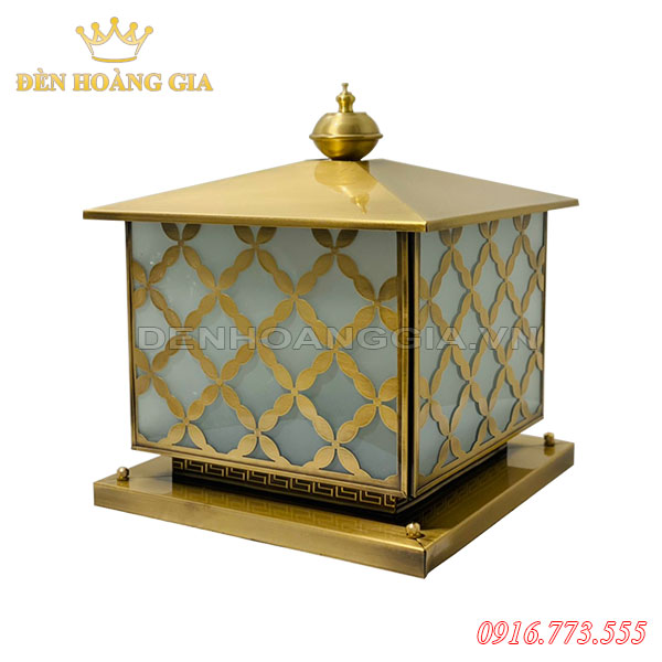 Đèn trụ cổng bằng đồng HGA-TCD18