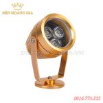 Đèn led chiếu cây ly vàng