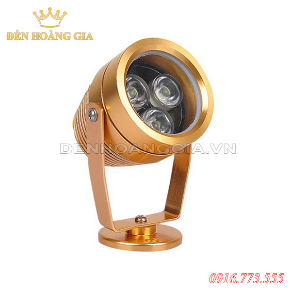 Đèn led chiếu cây ly vàng