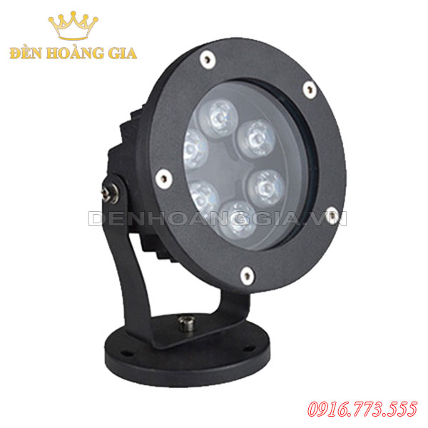 Đèn led chiếu cây hắt tường ngoài trời 6w