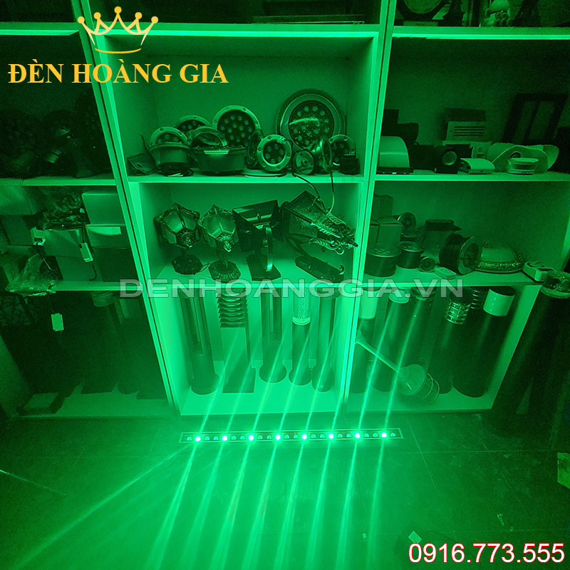 Đèn led thanh chiếu hắt ngoài trời 1m ánh sáng xanh lá cây - loại đổi màu RGB